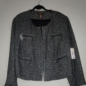 VICTOR ALFARO 'Plus Size Tweed Jacket'